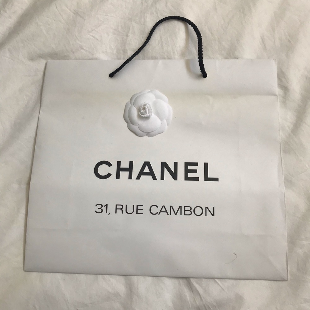 Chanel shopping paper bag